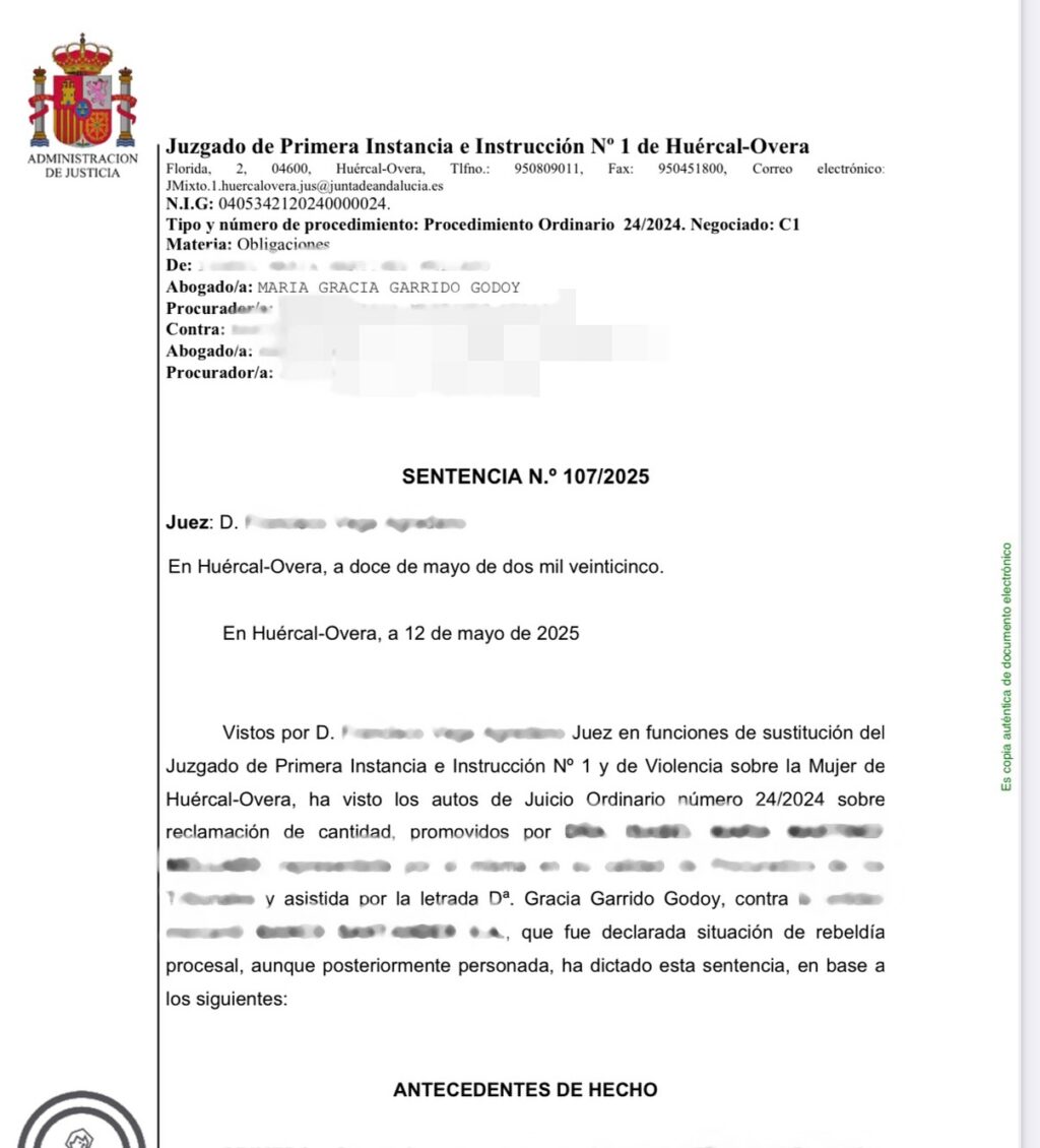 Instagram post from alonsoygarridoabogados. This post is in position 1.